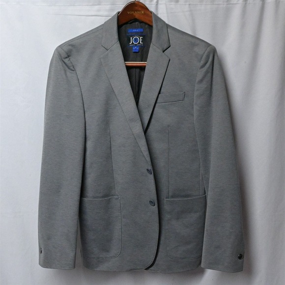 Joe Joseph Abboud Medium Gray Lightweight Slim 2 Button Blazer Jacket Sport Coat - Picture 1 of 10